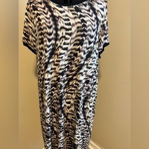 Soft, lightweight animal print dress